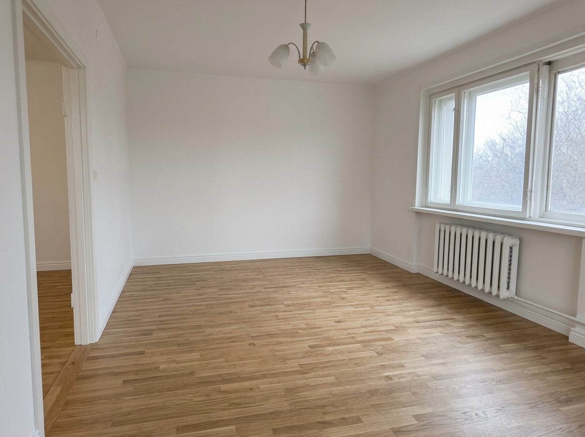 Renovation: alter Raum bis frisch renoviert – nachher